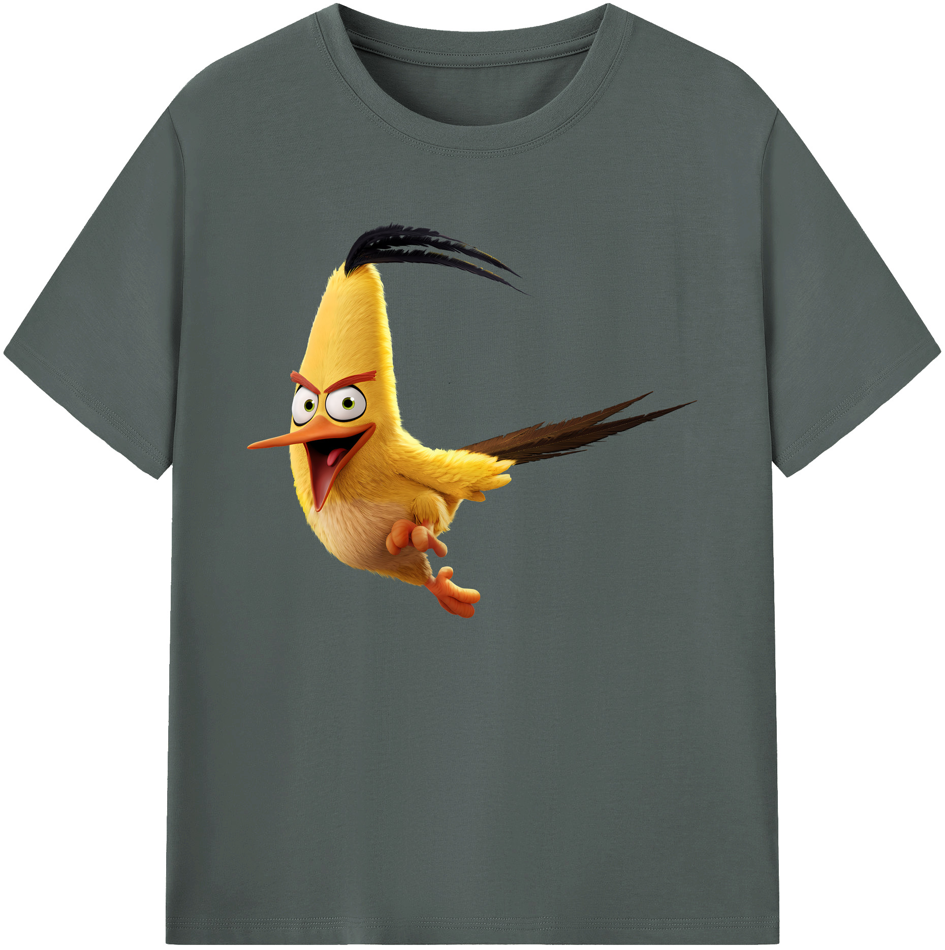 （画像用） Angry Birds アングリーバード 綿100％ メンズ半袖Tシャツ｜肌触りやわらか＆通気性